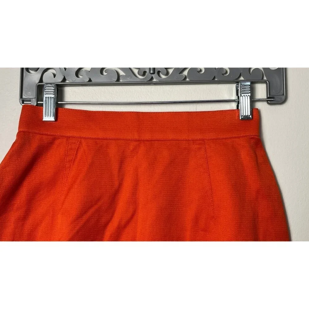 THIERRY MUGLER ORANGE BODYCON MINI SKIRT - Picture 4 of 8